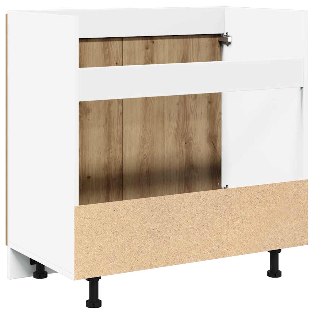 Sink Bottom Cabinet Lyon Artisan Oak 80x46x81.5 cm Engineered Wood