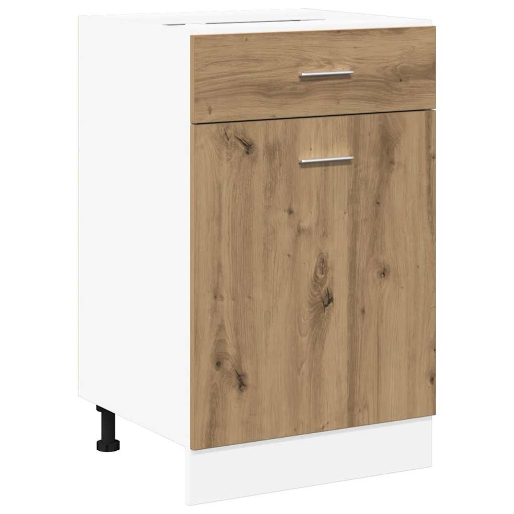 Drawer Bottom Cabinet Lyon Artisan Oak 40x46x81.5 cm Engineered Wood