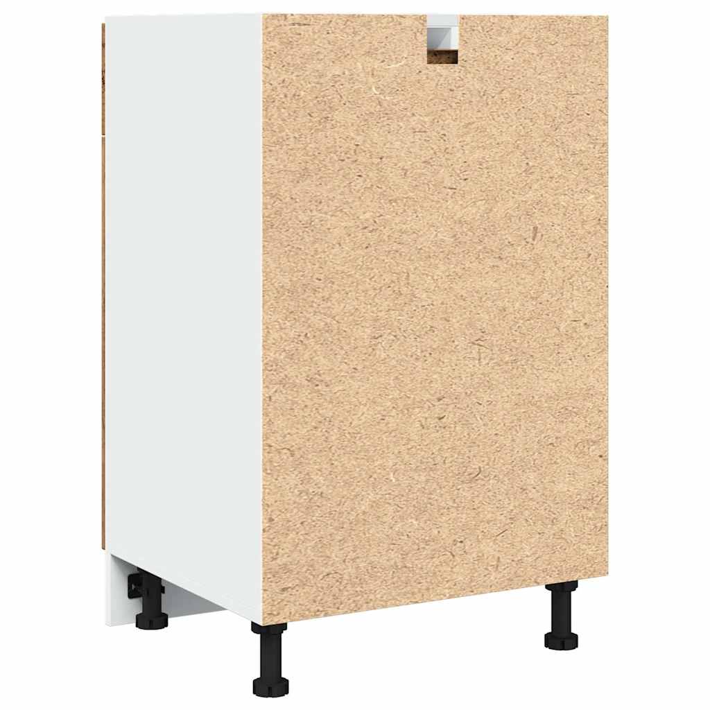 Drawer Bottom Cabinet Lyon Old Wood 50x46x81.5 cm Engineered Wood