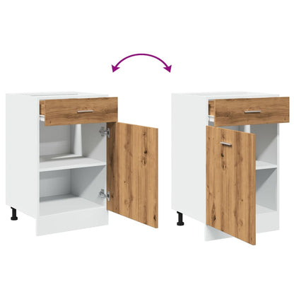 Drawer Bottom Cabinet Lyon Artisan Oak 50x46x81.5 cm Engineered Wood