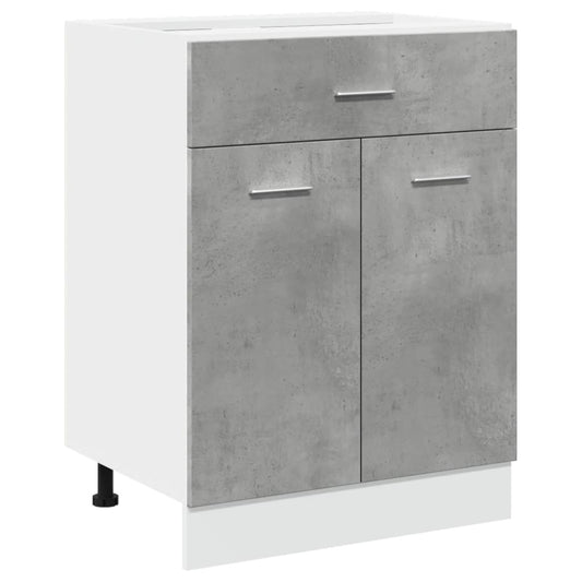 Drawer Bottom Cabinet "Lyon" Concrete Grey 60x46x81.5 cm