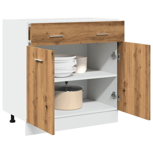 Drawer Bottom Cabinet "Lyon" Artisan Oak 80x46x81.5 cm