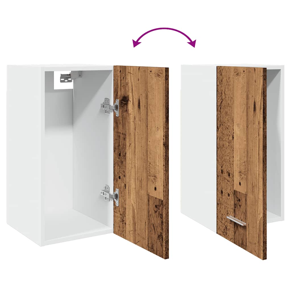 Hanging Cabinet Lyon Old Wood 30x31x60 cm Engineered Wood
