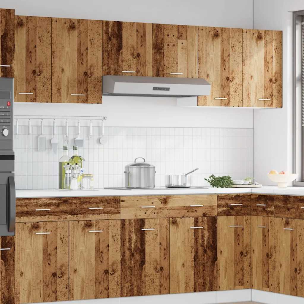 Hanging Cabinet Lyon Old Wood 40x31x60 cm Engineered Wood