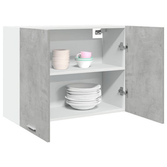 Hanging Cabinet "Lyon" Concrete Grey 80x31x60 cm Engineered Wood