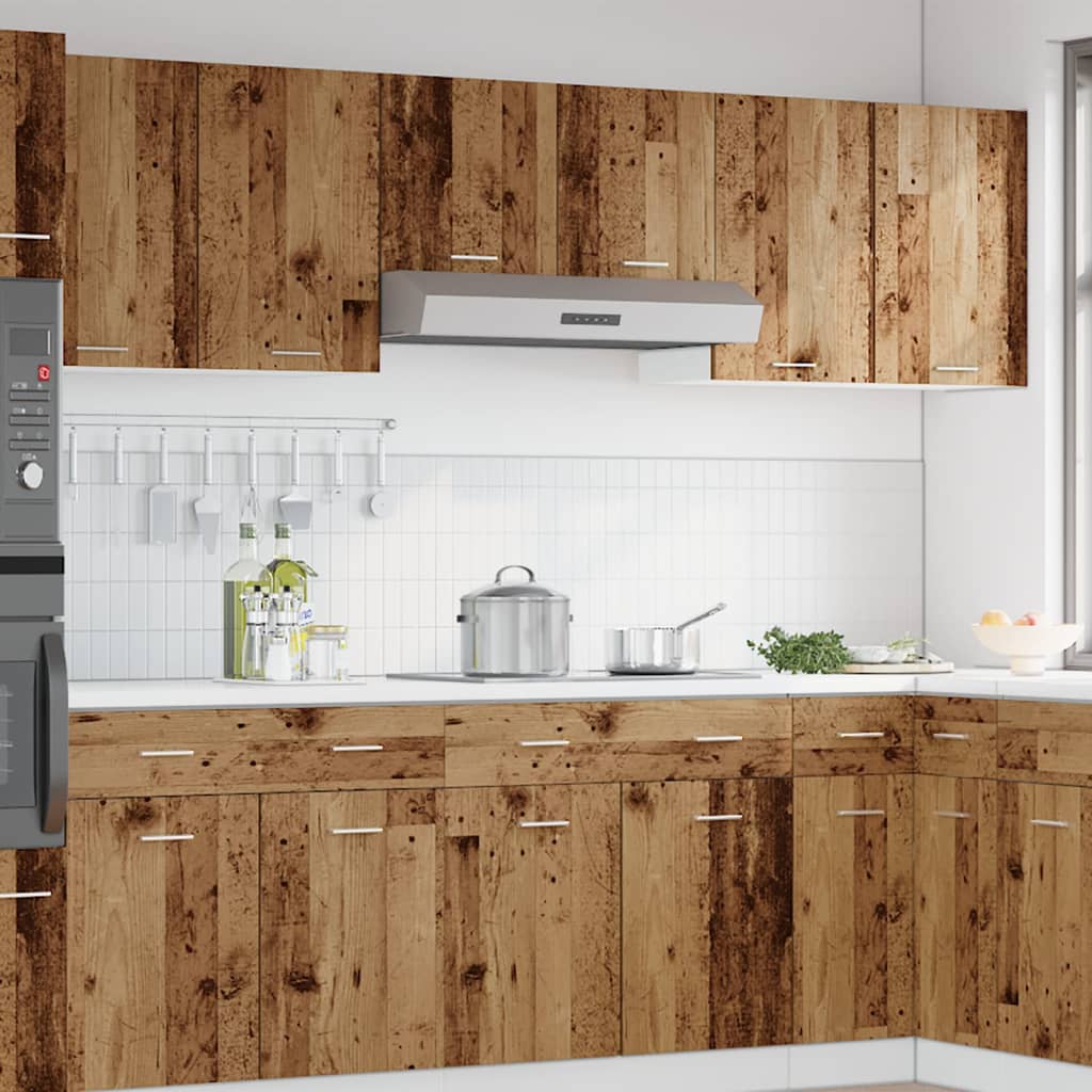 Hanging Cabinet Lyon Old Wood 80x31x60 cm Engineered Wood