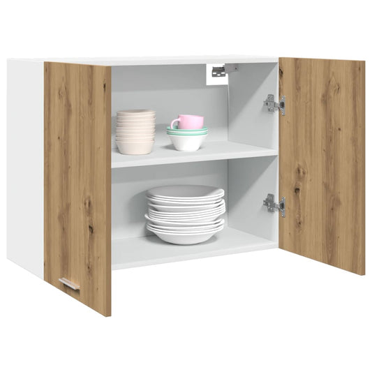 Hanging Cabinet "Lyon" Artisan Oak 80x31x60 cm Engineered Wood