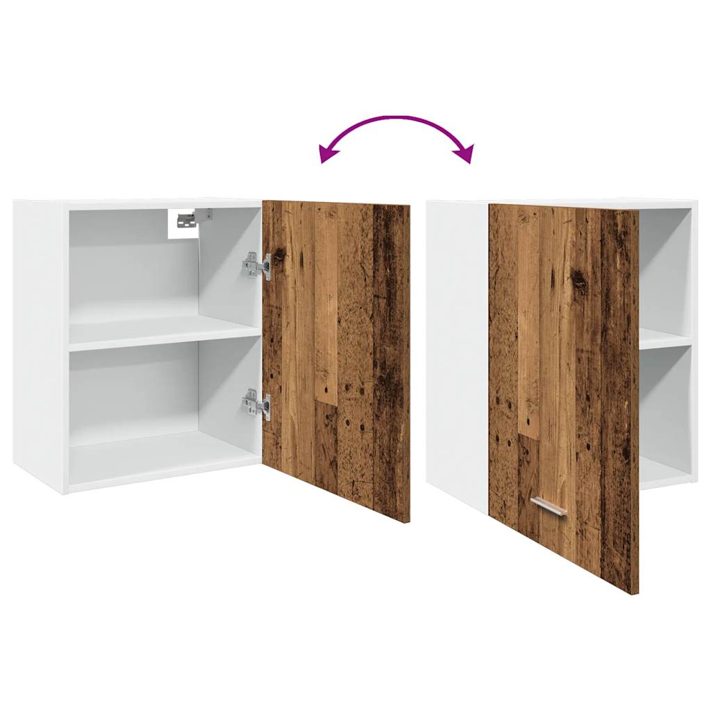 Hanging Cabinet Lyons 2 pcs Old Wood 50x31x60 cm Engineered Wood