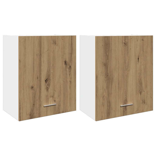 Hanging Cabinets 2 pcs "Lyon" Artisan Oak 50x31x60 cm