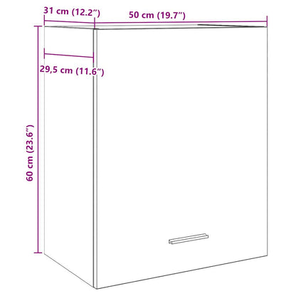 Hanging Cabinet Lyons 2 pcs Artisan Oak 50x31x60 cm Engineered Wood