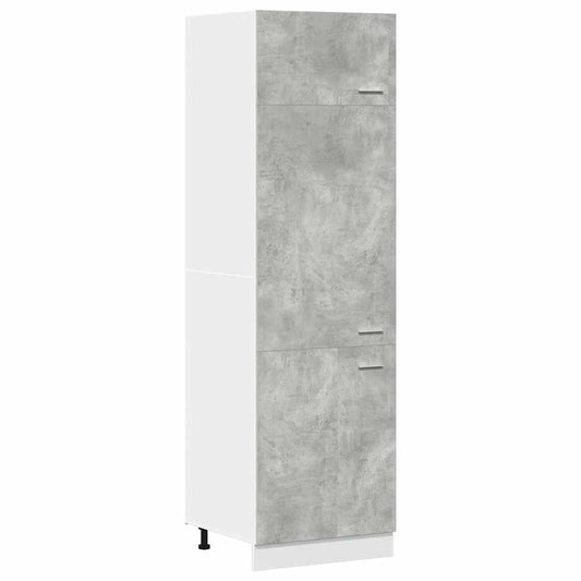 Refrigerator Cabinet "Lyon" Concrete Grey 60x57x207 cm