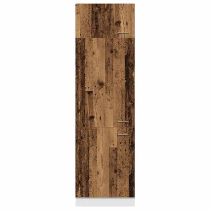 Refrigerator Cabinet "Lyon" Old Wood 60x57x207 cm Engineered Wood