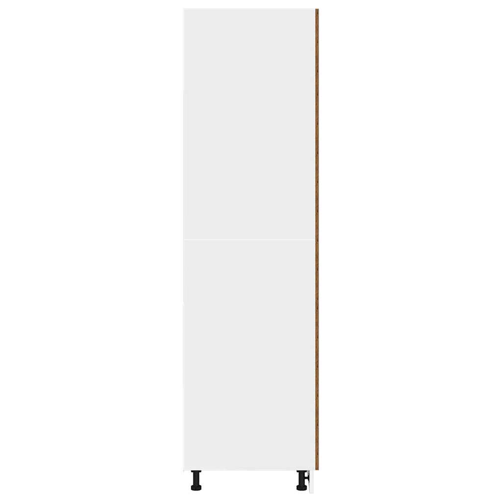 Refrigerator Cabinet "Lyon" Old Wood 60x57x207 cm Engineered Wood