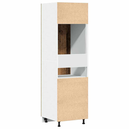 Refrigerator Cabinet "Lyon" Old Wood 60x57x207 cm Engineered Wood
