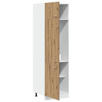 Refrigerator Cabinet "Lyon" Artisan Oak 60x57x207 cm