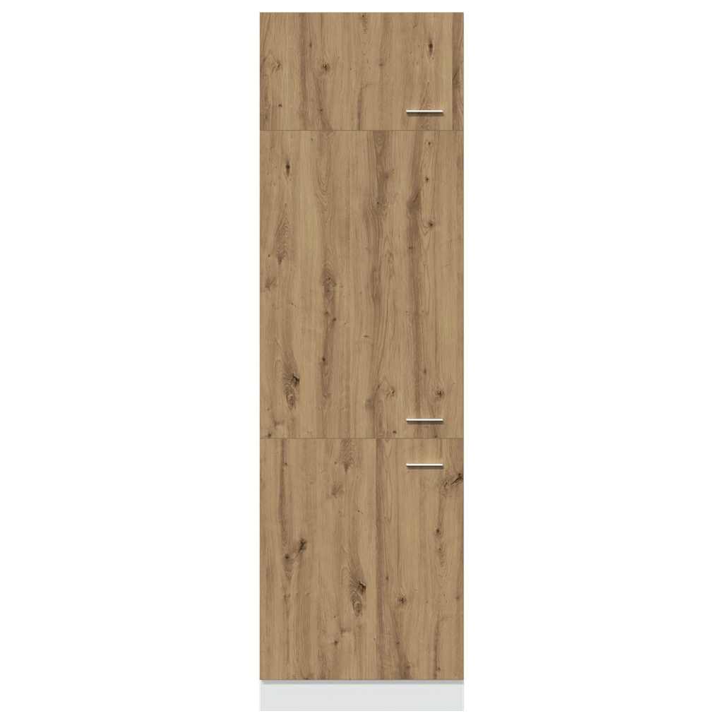 Refrigerator Cabinet "Lyon" Artisan Oak 60x57x207 cm