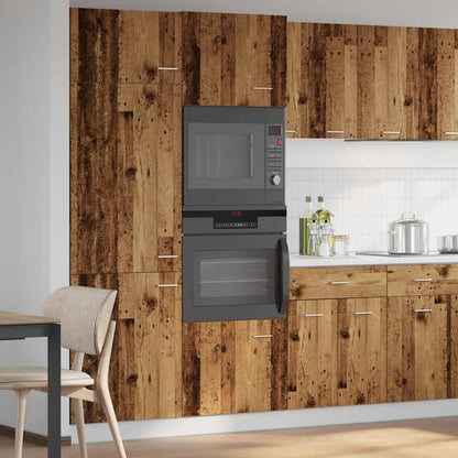 Microwave Cabinet "Lyon" Old Wood 60x57x207 cm Engineered Wood