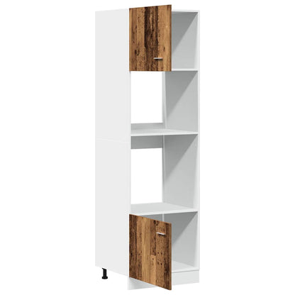 Microwave Cabinet "Lyon" Old Wood 60x57x207 cm Engineered Wood