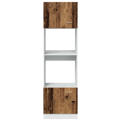 Microwave Cabinet "Lyon" Old Wood 60x57x207 cm Engineered Wood