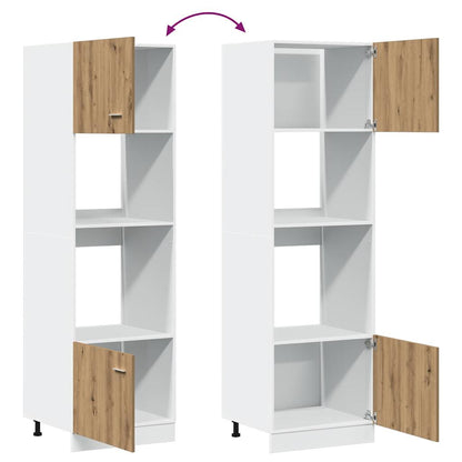 Microwave Cabinet "Lyon" Artisan Oak 60x57x207 cm Engineered Wood