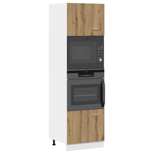 Microwave Cabinet "Lyon" Artisan Oak 60x57x207 cm Engineered Wood