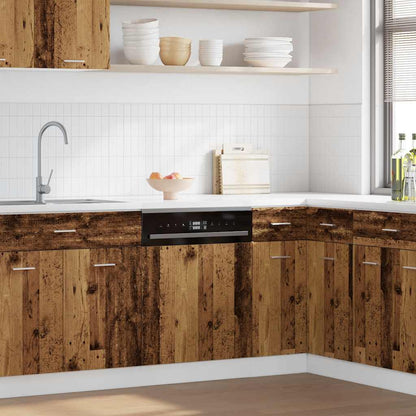 Dishwasher Panel Lyon Old Wood 45x3x67 cm Engineered Wood