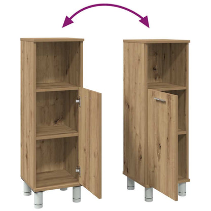 Bathroom Cabinet Artisan Oak 30x30x95 cm Engineered Wood