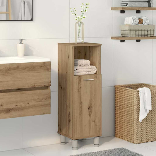 Bathroom Cabinet Artisan Oak 30x30x95 cm Engineered Wood