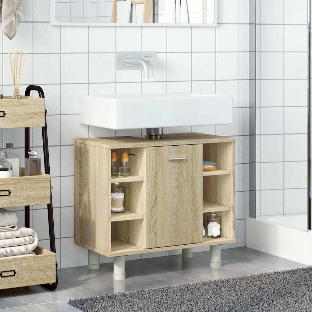 Bathroom Cabinet Sonoma Oak 60x32x53.5 cm Engineered Wood