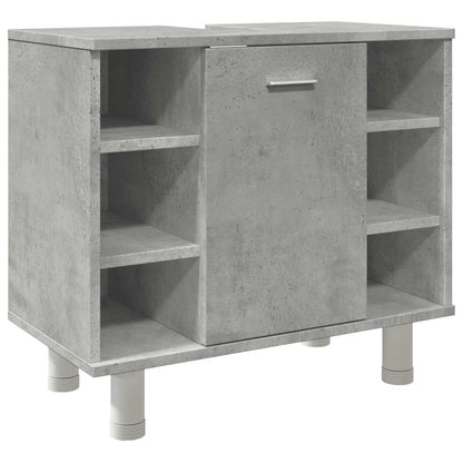 Bathroom Cabinet Concrete Grey 60x32x53,5 cm Engineered Wood