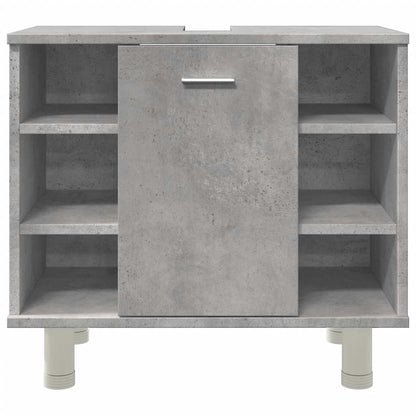 Bathroom Cabinet Concrete Grey 60x32x53,5 cm Engineered Wood