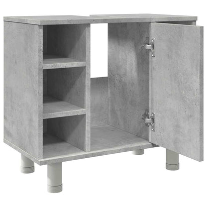 Bathroom Cabinet Concrete Grey 60x32x53,5 cm Engineered Wood