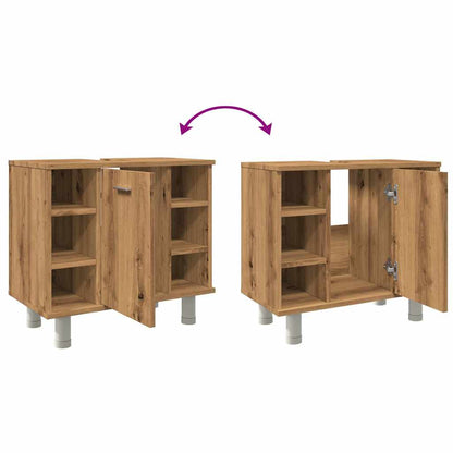 Bathroom Cabinet Artisan Oak 60x32x53,5 cm Engineered Wood
