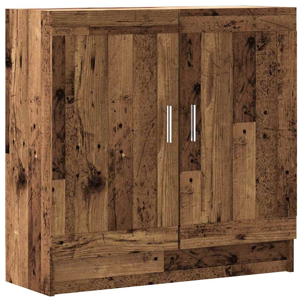 Book Cabinet Old Wood 82.5x30.5x80 cm Engineered Wood