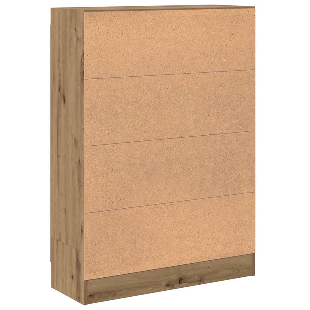Book Cabinet Artisan Oak 82.5x30.5x115 cm Engineered Wood