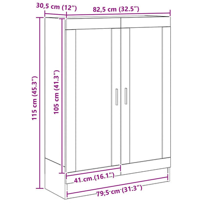 Book Cabinet Artisan Oak 82,5x30,5x115 cm Engineered Wood