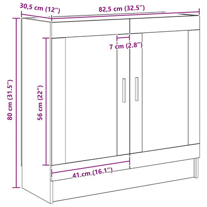 Book Cabinet Artisan Oak 82.5x30.5x80 cm Engineered Wood