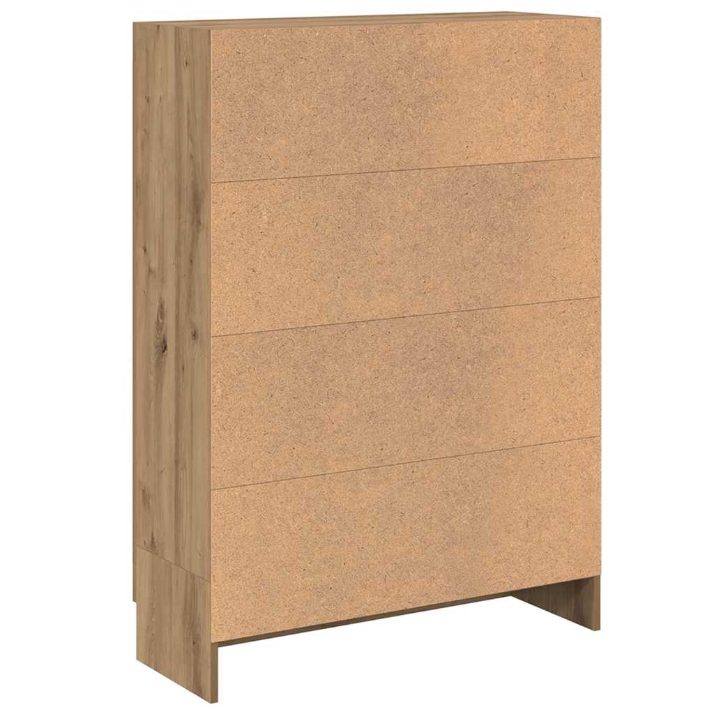 Book Cabinet Artisan Oak 82.5x30.5x115 cm Engineered Wood