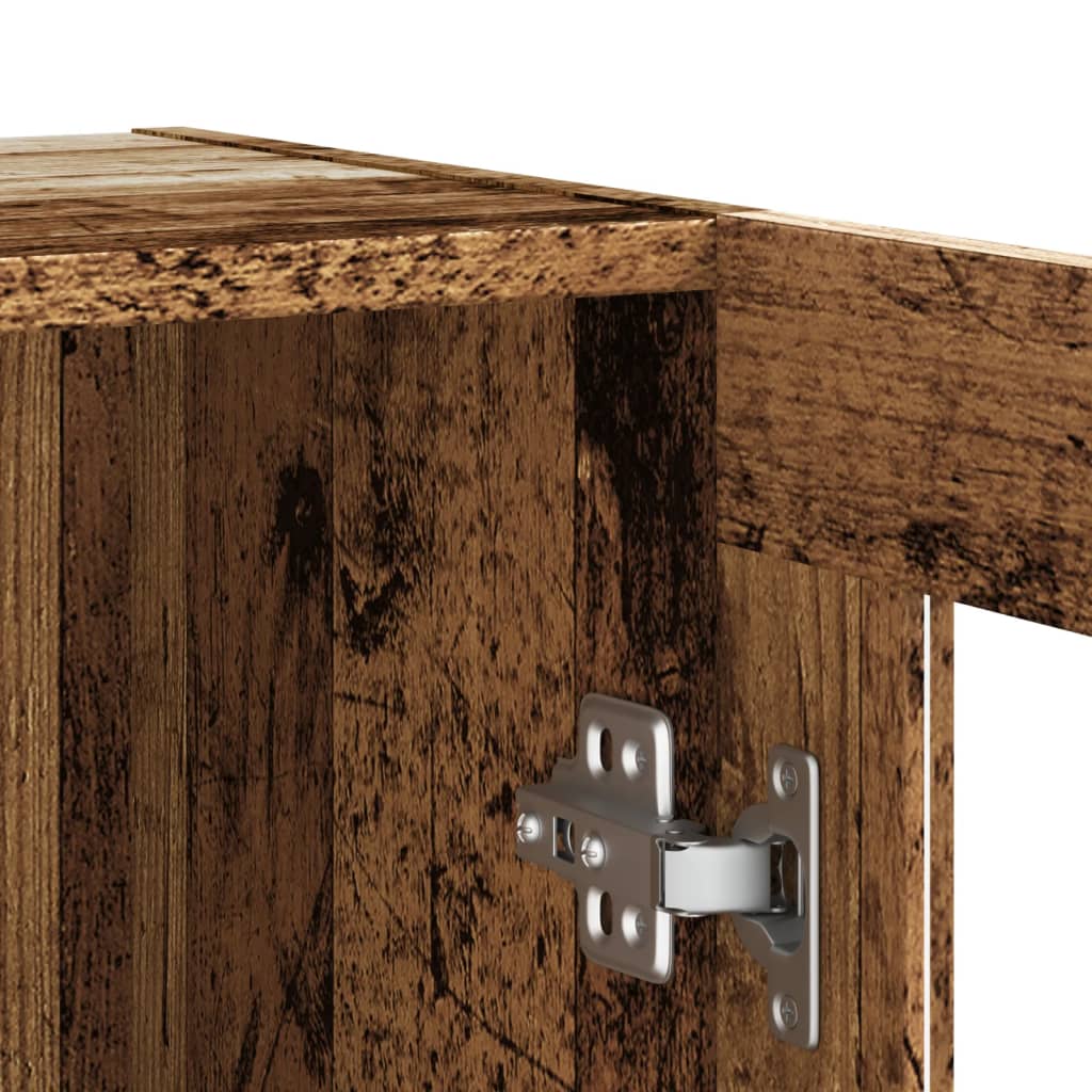 Sideboard Old Wood 120x30.5x70 cm Engineered Wood