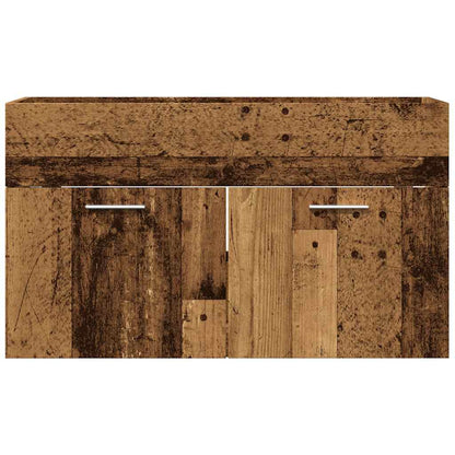 Bathroom Sink Cabinet Old Wood 80x38,5x46 cm Engineered Wood
