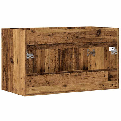 Bathroom Sink Cabinet Old Wood 80x38,5x46 cm Engineered Wood