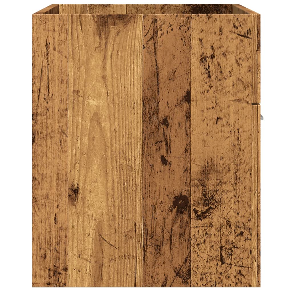 Bathroom Sink Cabinet Old Wood 90x38,5x46 cm Engineered Wood