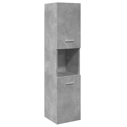 Bathroom Hanging Cabinet Concrete Grey 30x30x130 cm