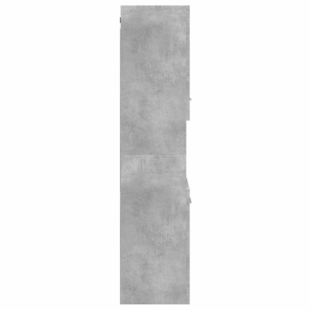 Bathroom Hanging Cabinet Concrete Grey 30x30x130 cm