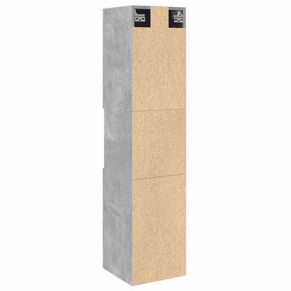 Bathroom Hanging Cabinet Concrete Grey 30x30x130 cm