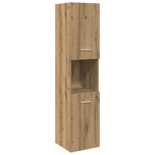 Bathroom Hanging Cabinet Artisian Oak 30x30x130 cm Engineered Wood