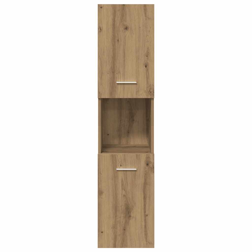 Bathroom Hanging Cabinet Artisian Oak 30x30x130 cm Engineered Wood