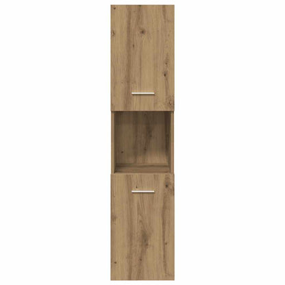 Bathroom Hanging Cabinet Artisian Oak 30x30x130 cm Engineered Wood