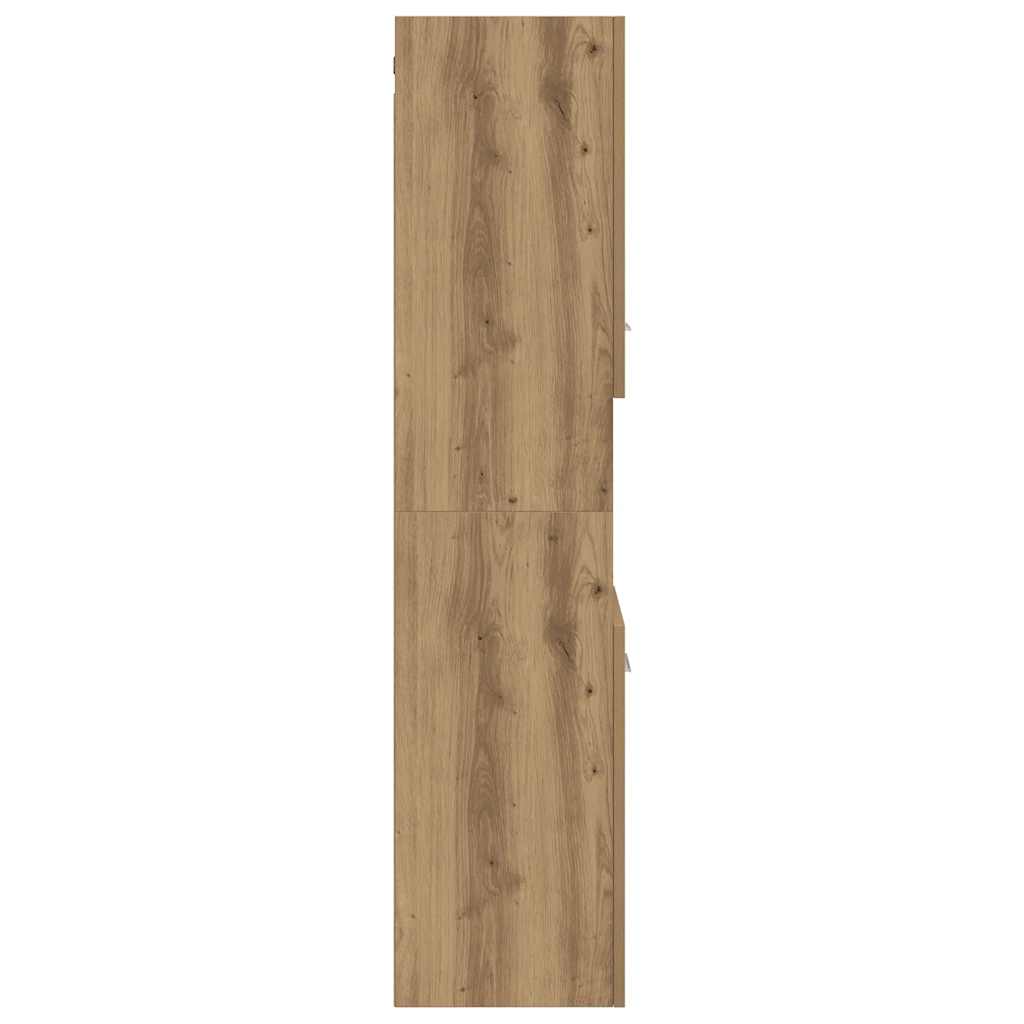 Bathroom Hanging Cabinet Artisian Oak 30x30x130 cm Engineered Wood