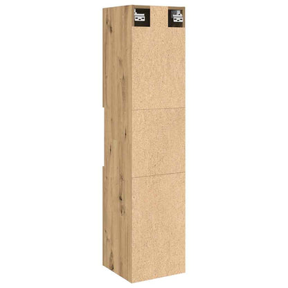 Bathroom Hanging Cabinet Artisian Oak 30x30x130 cm Engineered Wood